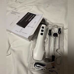 Handheld Rechargeable Electric Milk Frother - White